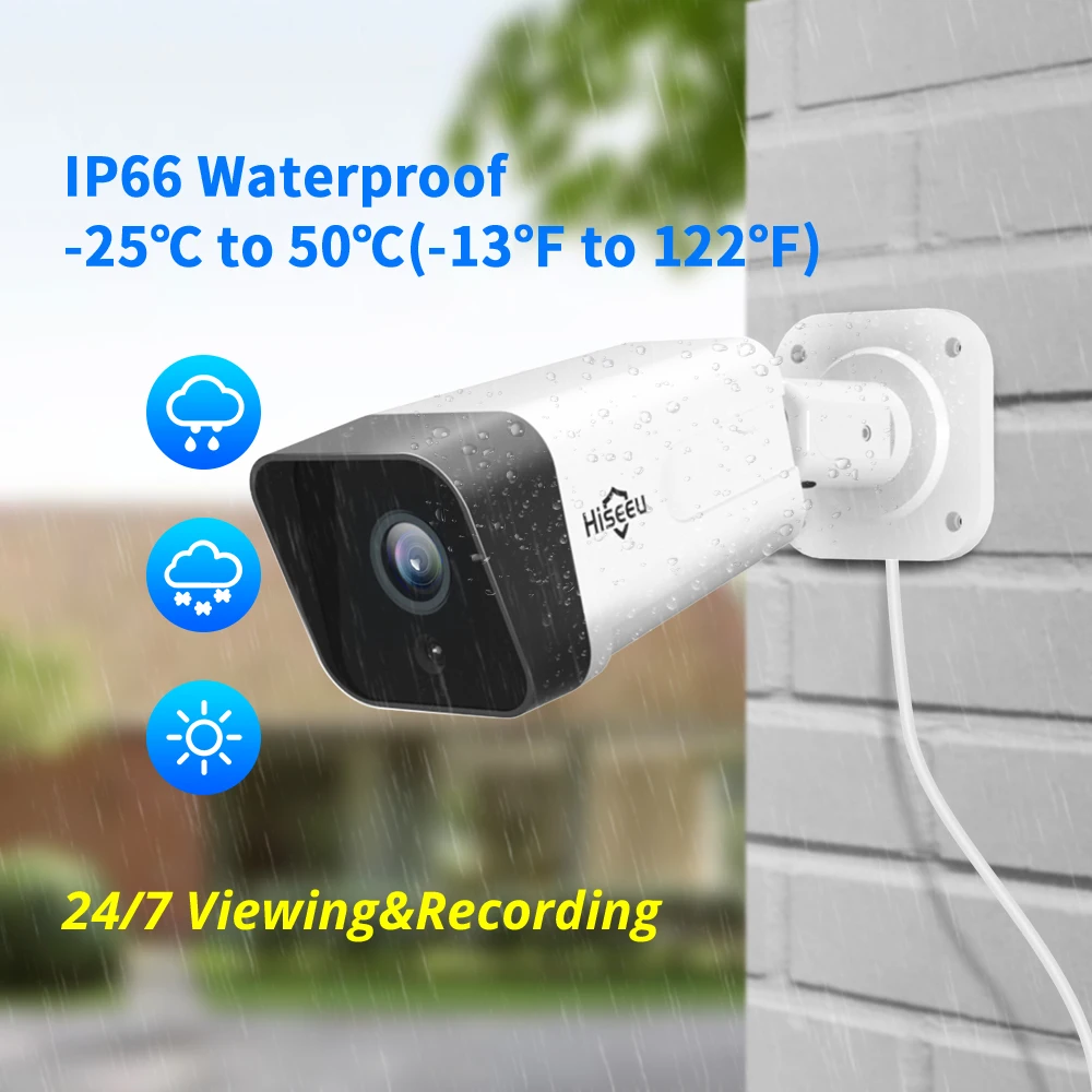 Hiseeu 8CH 5MP POE Security Camera System Set 2-Way Audio Outdoor Waterproof IP Camera 5MP Video Surveillance Kit Face Detect
Hiseeu 8CH 5MP POE Security Camera System Set 2-Way Audio Outdoor Waterproof IP Camera 5MP Video Surveillance Kit Face Detect