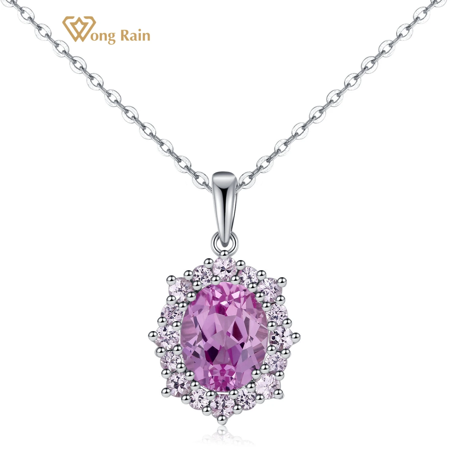 Wong Rain Luxury 925 Sterling Silver Oval Cut Amethyst Created Moissanite Gemstone Pendant Necklace Engagement Fine Jewelry
Wong Rain Luxury 925 Sterling Silver Oval Cut Amethyst Created Moissanite Gemstone Pendant Necklace Engagement Fine Jewelry