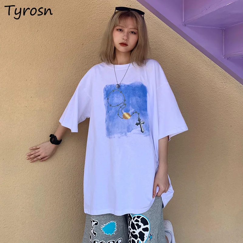 Women Short Sleeve T-shirts Print Fashionable Oversize Leisure High Street Ulzzang Hip Hop Sweet All-match Daily Students Retro
Women Short Sleeve T-shirts Print Fashionable Oversize Leisure High Street Ulzzang Hip Hop Sweet All-match Daily Students Retro