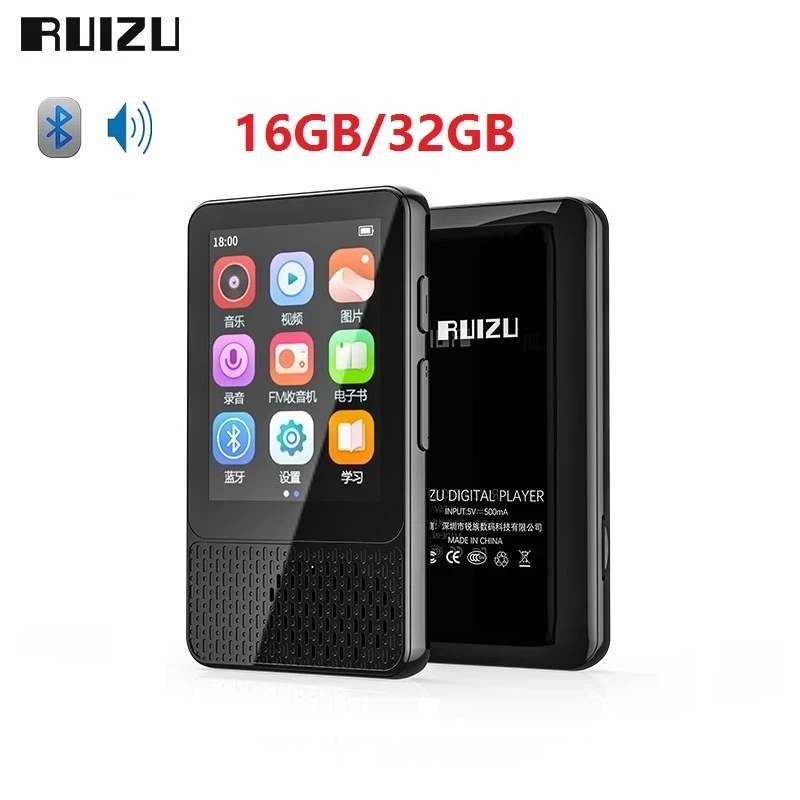Новинка! MP3 плеер Ruizu M18 с сенсорным экраном 5 0 дюйма Bluetooth 2 4 Hi Fi музыкальный