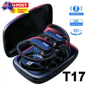Wireless Sweatproof Headphones Earbuds Earphones Sport Gym with Mic Bluetooth AU
Wireless Sweatproof Headphones Earbuds Earphones Sport Gym with Mic Bluetooth AU