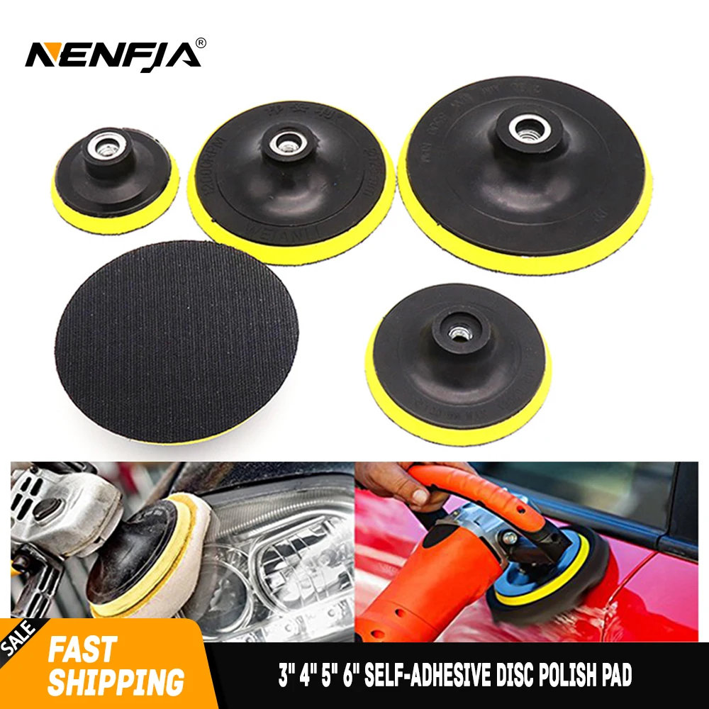 3" 4" 5" 6" Self-adhesive Disc Polish Pad For Auto Paint Care Polishing Backing Pad Plate Car Polisher Bonnet Dia. 80-150mm
3" 4" 5" 6" Self-adhesive Disc Polish Pad For Auto Paint Care Polishing Backing Pad Plate Car Polisher Bonnet Dia. 80-150mm