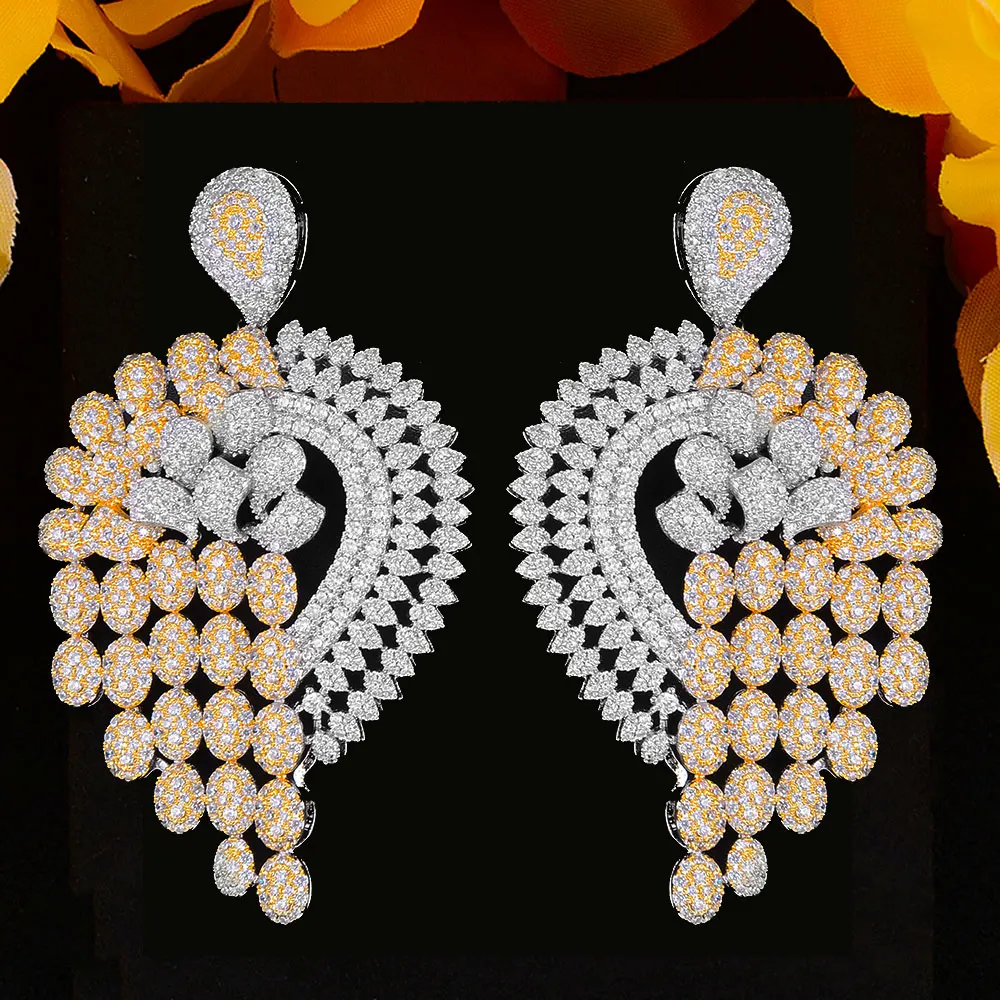 Женские серьги GODKI 68 мм в африканском стиле, 2 тона, свадебные серьги с фианитом, ювелирные аксессуары для невесты 2020 
Женские серьги GODKI 68 мм в африканском стиле, 2 тона, свадебные серьги с фианитом, ювелирные аксессуары для невесты 2020