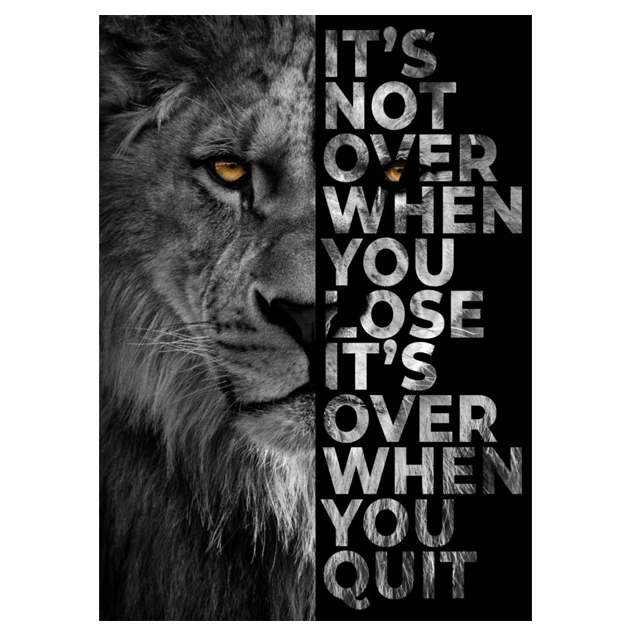 Wild Lion Letter Motivational Quote Art Posters and Prints on Canvas Painting Decorative Wall Art Picture for Office Home Decor
Wild Lion Letter Motivational Quote Art Posters and Prints on Canvas Painting Decorative Wall Art Picture for Office Home Decor