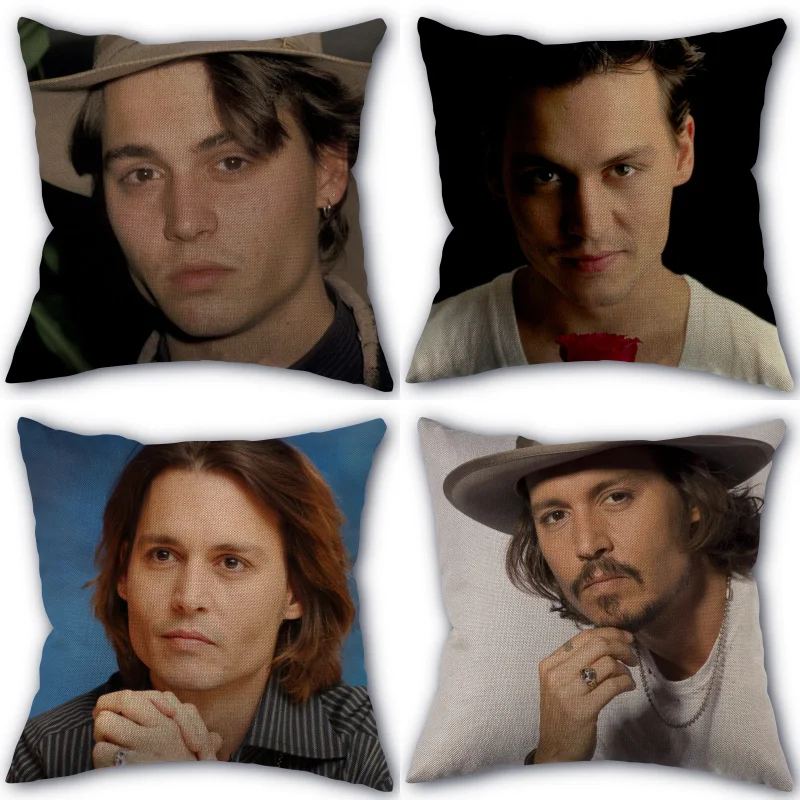 Nice Johnny Depp Pillowcase Cotton Linen Fabric Square Zipper Pillowcase New 45X45cm Wedding Decorative Pillow cover 0331
Nice Johnny Depp Pillowcase Cotton Linen Fabric Square Zipper Pillowcase New 45X45cm Wedding Decorative Pillow cover 0331