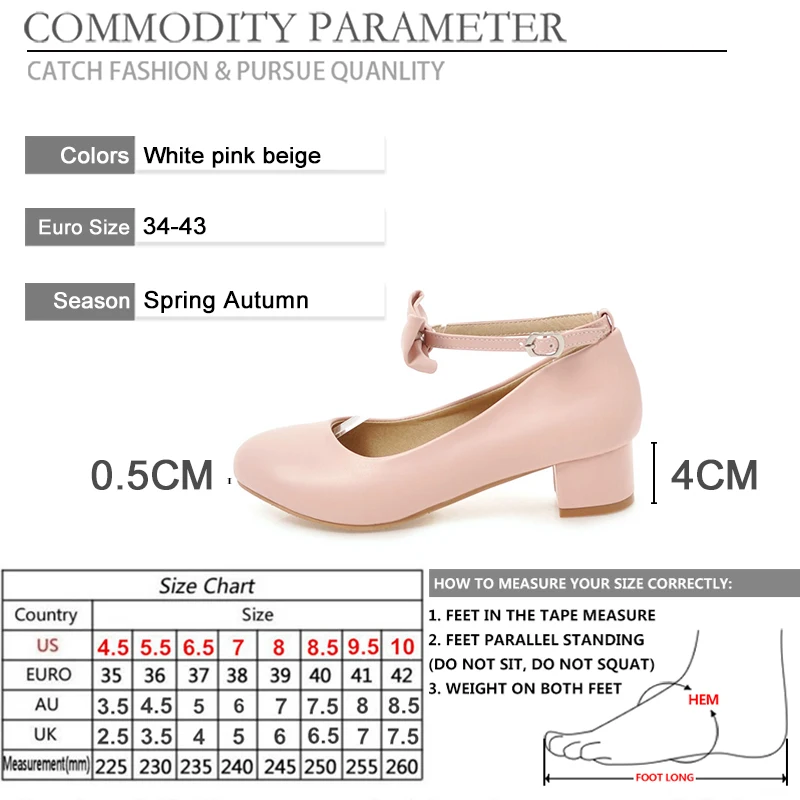 BYQDY Japan Woman Lolita Shoes Cosplay Sweet Bowtie Ankle Straps Square Heels Round Toe Pumps Soft PU Leather All-match Shoes
BYQDY Japan Woman Lolita Shoes Cosplay Sweet Bowtie Ankle Straps Square Heels Round Toe Pumps Soft PU Leather All-match Shoes