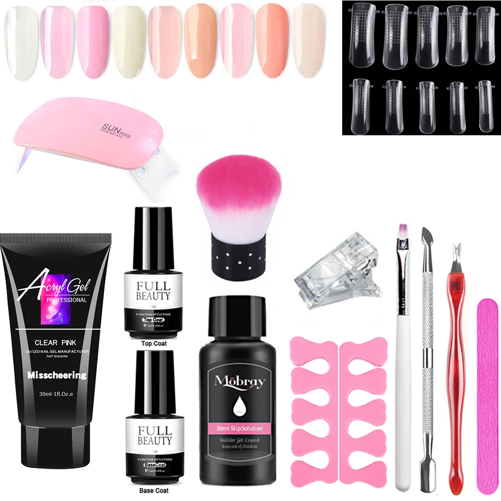 13pcs/Set 30ml Poly Nail Gel With UV LED Lamp All For Manicure Nail Art Design Crystal Gel Nail Extension Nails Gel
13pcs/Set 30ml Poly Nail Gel With UV LED Lamp All For Manicure Nail Art Design Crystal Gel Nail Extension Nails Gel