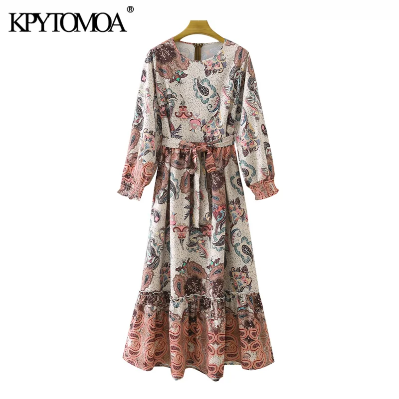 KPYTOMOA женское модное с поясом Пейсли ПРИНТ гофрированное миди платье винтажное с круглым вырезом с длинным рукавом Женские платья Vestidos Mujer
KPYTOMOA женское модное с поясом Пейсли ПРИНТ гофрированное миди платье винтажное с круглым вырезом с длинным рукавом Женские платья Vestidos Mujer