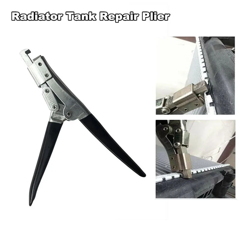 Silver + Black Universal Pliers-Aluminum Radiator Tank Repair Lifter Tool Car Water Tank Opening Pliers Repair Tools
Silver + Black Universal Pliers-Aluminum Radiator Tank Repair Lifter Tool Car Water Tank Opening Pliers Repair Tools
