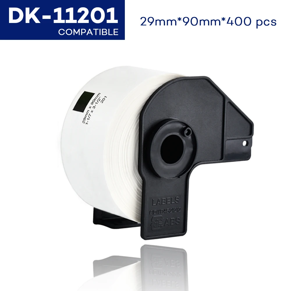 

Thermal paper 29mm *90mm 400 psc white dk11201 thermal paper DK-11201 compatible for brother ql label printer QL-500 QL-550