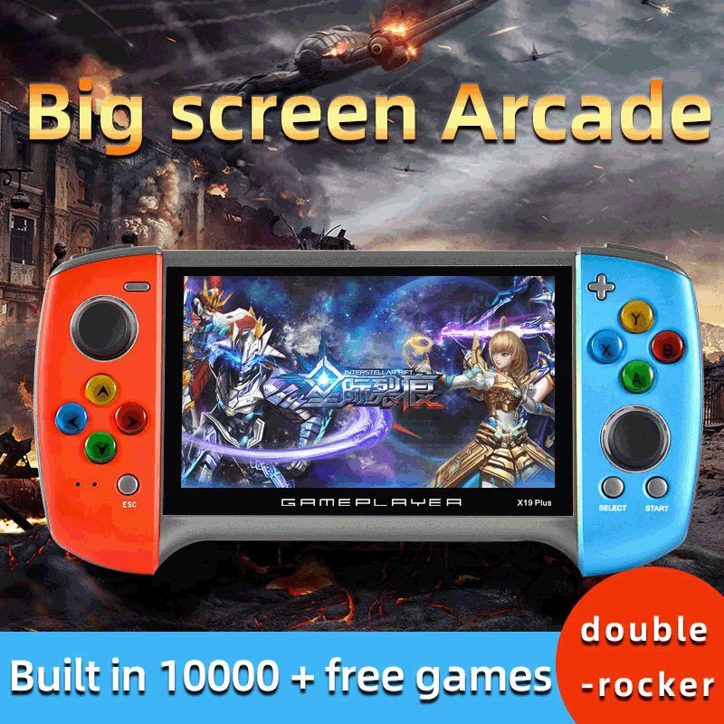 X19 Handheld Game Console 5.1 Inch Large Screen Built-in 10000 Retro Games Video 8GB Supports For PS1 GBC MD Nostalgic
X19 Handheld Game Console 5.1 Inch Large Screen Built-in 10000 Retro Games Video 8GB Supports For PS1 GBC MD Nostalgic