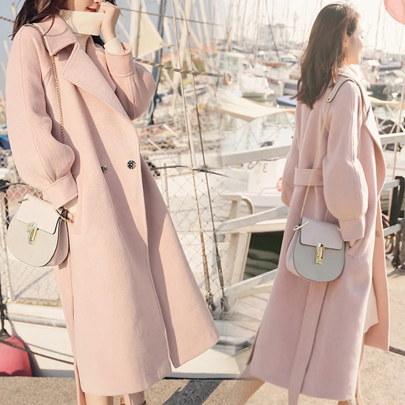 Autumn Winter Woolen Coats Female 2020 Korean Fashion Lantern Sleeve Wool&blends Mid-length Chic Woolen Elegant Woman Coat A034
Autumn Winter Woolen Coats Female 2020 Korean Fashion Lantern Sleeve Wool&blends Mid-length Chic Woolen Elegant Woman Coat A034