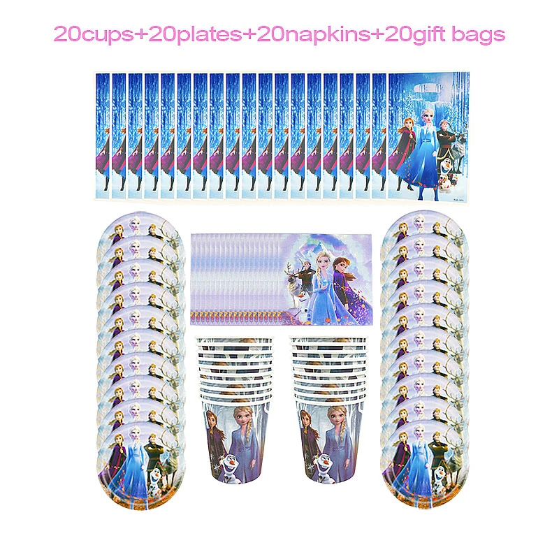80pcs Cartoon Disney Frozen Disposable Tableware kids Birthday Party Paper Cups +Plates+Napkins+Giftbags Sets Party Supplies
80pcs Cartoon Disney Frozen Disposable Tableware kids Birthday Party Paper Cups +Plates+Napkins+Giftbags Sets Party Supplies