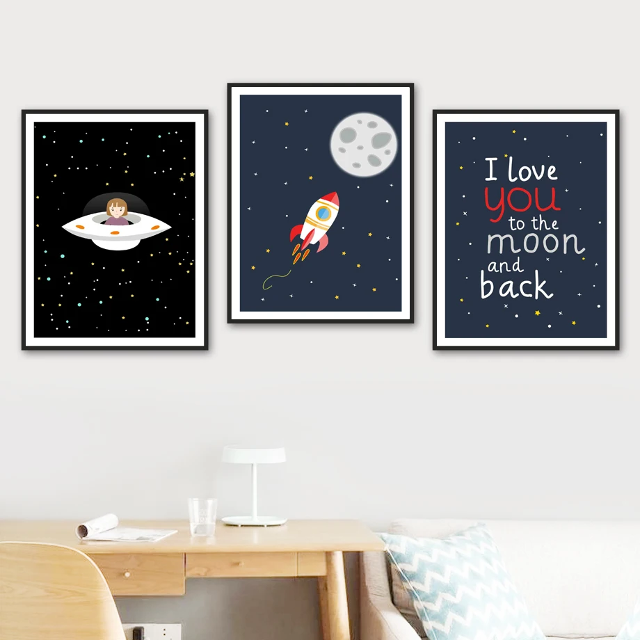 Spaceship Rirl Rocket Moon Space Stars Quotes Wall Art Canvas Painting Nordic Posters And Prints Wall Pictures Kids Room Decor
Spaceship Rirl Rocket Moon Space Stars Quotes Wall Art Canvas Painting Nordic Posters And Prints Wall Pictures Kids Room Decor