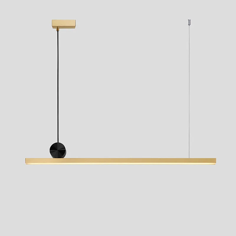 Minimalist restaurant chandelier modern minimalist bar LED strip lamp all copper line lamps Nordic light luxury lighting
Minimalist restaurant chandelier modern minimalist bar LED strip lamp all copper line lamps Nordic light luxury lighting