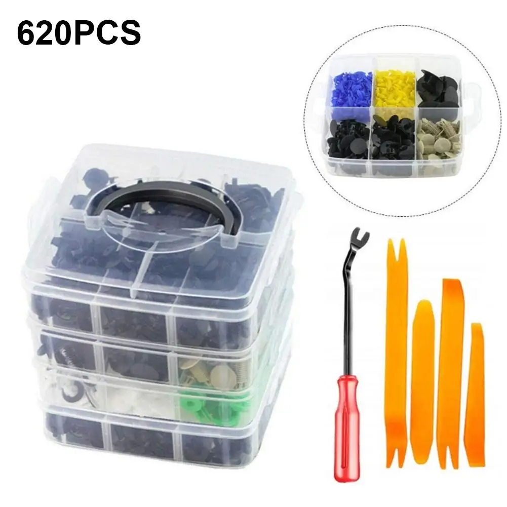 620PCS Car Bumper Retainer Clips Plastic Rivets Fasteners Kit Door Trim Panel Fender Clips
620PCS Car Bumper Retainer Clips Plastic Rivets Fasteners Kit Door Trim Panel Fender Clips