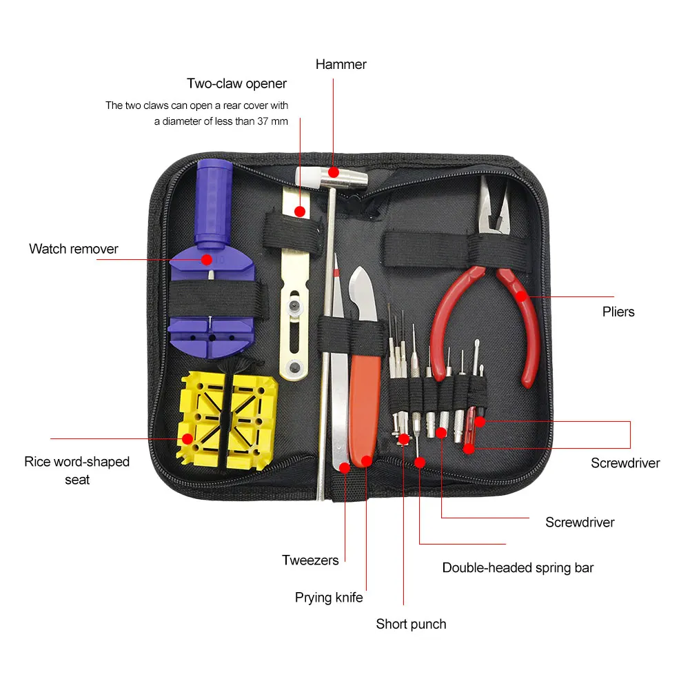 16Pcs Watch Tools Watch Opener Remover Spring Bar Repair Pry Screwdriver Clock Watch Repair Tool Kit Watchmaker Tools Parts
16Pcs Watch Tools Watch Opener Remover Spring Bar Repair Pry Screwdriver Clock Watch Repair Tool Kit Watchmaker Tools Parts