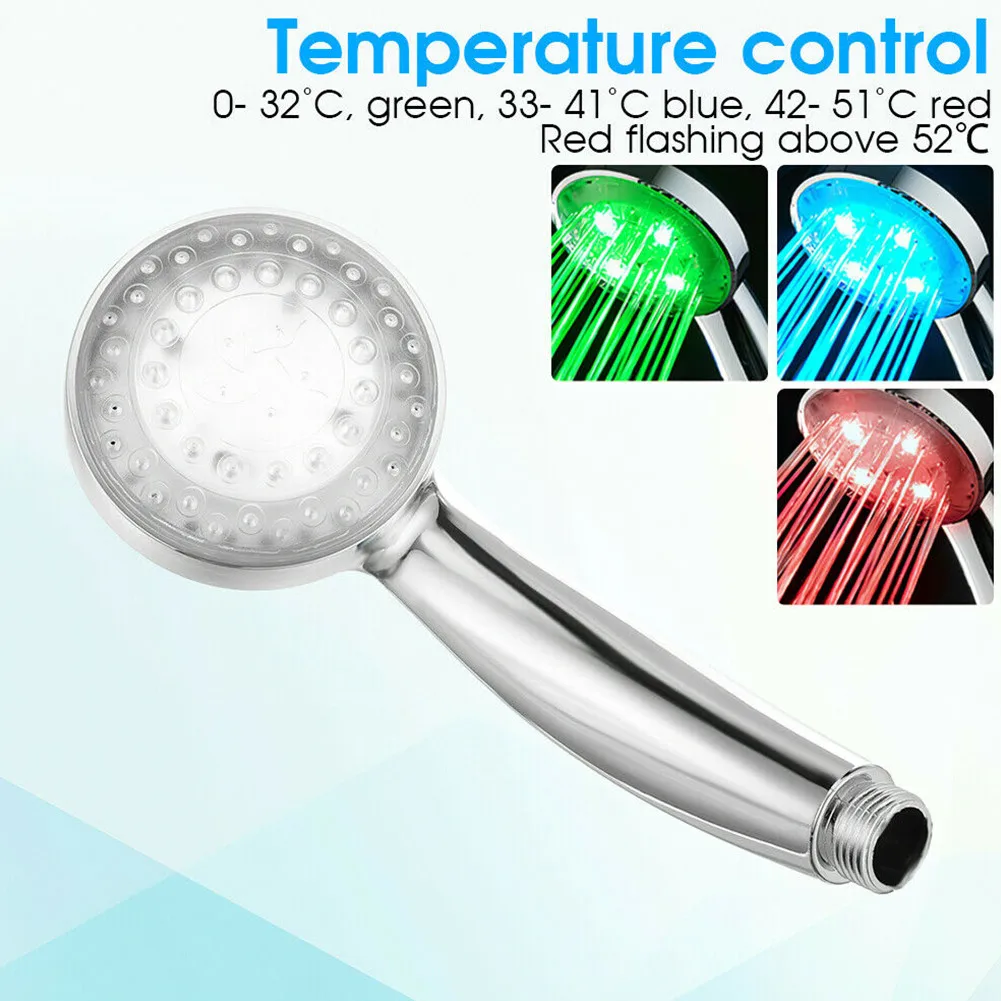 LED Light Up High Turbo Pressure Glow Shower Head Bathroom Sprinkler Colors Changing Faucet Replacement Parts
LED Light Up High Turbo Pressure Glow Shower Head Bathroom Sprinkler Colors Changing Faucet Replacement Parts