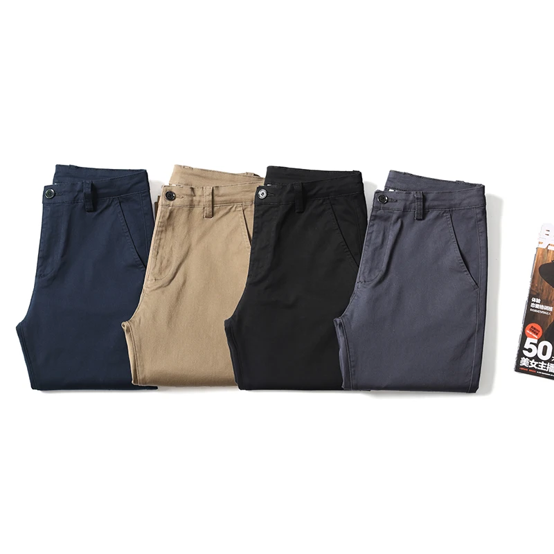 Autumn Casual Pant Men 2021 Business Stretch Cotton Straight Fit Trousers Male Formal Dress Pants Black Khaki Plus Size 42 44 46
Autumn Casual Pant Men 2021 Business Stretch Cotton Straight Fit Trousers Male Formal Dress Pants Black Khaki Plus Size 42 44 46