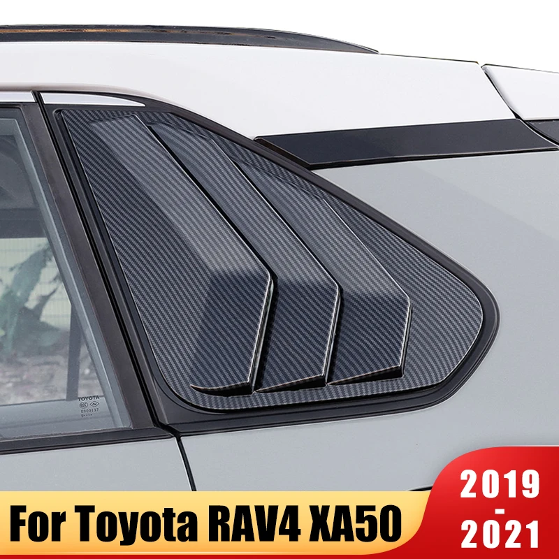 ABS Car Rear Side Window Triangle Shutters Cover Trim Sticker Scoop Louver For Toyota RAV4 RAV 4 XA50 2019 2020 2021 Accessories 
ABS Car Rear Side Window Triangle Shutters Cover Trim Sticker Scoop Louver For Toyota RAV4 RAV 4 XA50 2019 2020 2021 Accessories