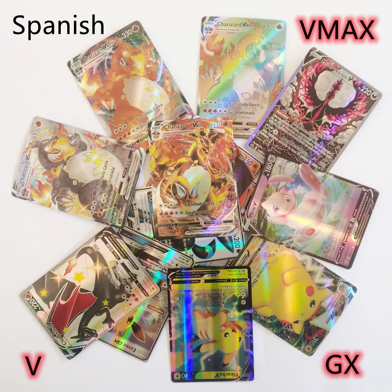 NEW 25-100Pcs Spanish Version Pokemon Card Featuring 100 Gx 100 V VMAX 100 Tag Team 25VMAX send Gifts for children
NEW 25-100Pcs Spanish Version Pokemon Card Featuring 100 Gx 100 V VMAX 100 Tag Team 25VMAX send Gifts for children