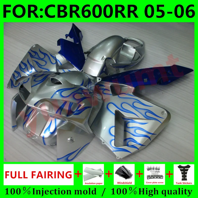 New ABS Motorcycle Whole Fairings Kit for HONDA CBR600RR F5 2005 2006 CBR600 RR CBR 600RR 05 06 Bodywork fairing set blue flame
New ABS Motorcycle Whole Fairings Kit for HONDA CBR600RR F5 2005 2006 CBR600 RR CBR 600RR 05 06 Bodywork fairing set blue flame