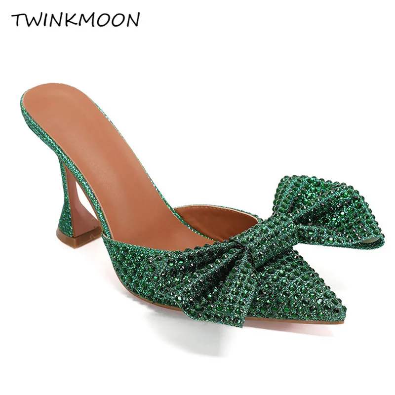 Crystal Bowtie Women Slides Strange Cup High Heels Point Toe Slippers For Women Shoes Stud Summer Sandals zapatos de mujer
Crystal Bowtie Women Slides Strange Cup High Heels Point Toe Slippers For Women Shoes Stud Summer Sandals zapatos de mujer
