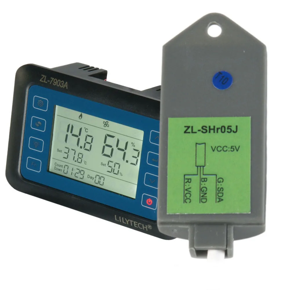 100~240V ZL-7903A Temperatur Humidity Controller Incubator Incubator Controller Relay Control 3 Kind Temperature Control Mode
100~240V ZL-7903A Temperatur Humidity Controller Incubator Incubator Controller Relay Control 3 Kind Temperature Control Mode