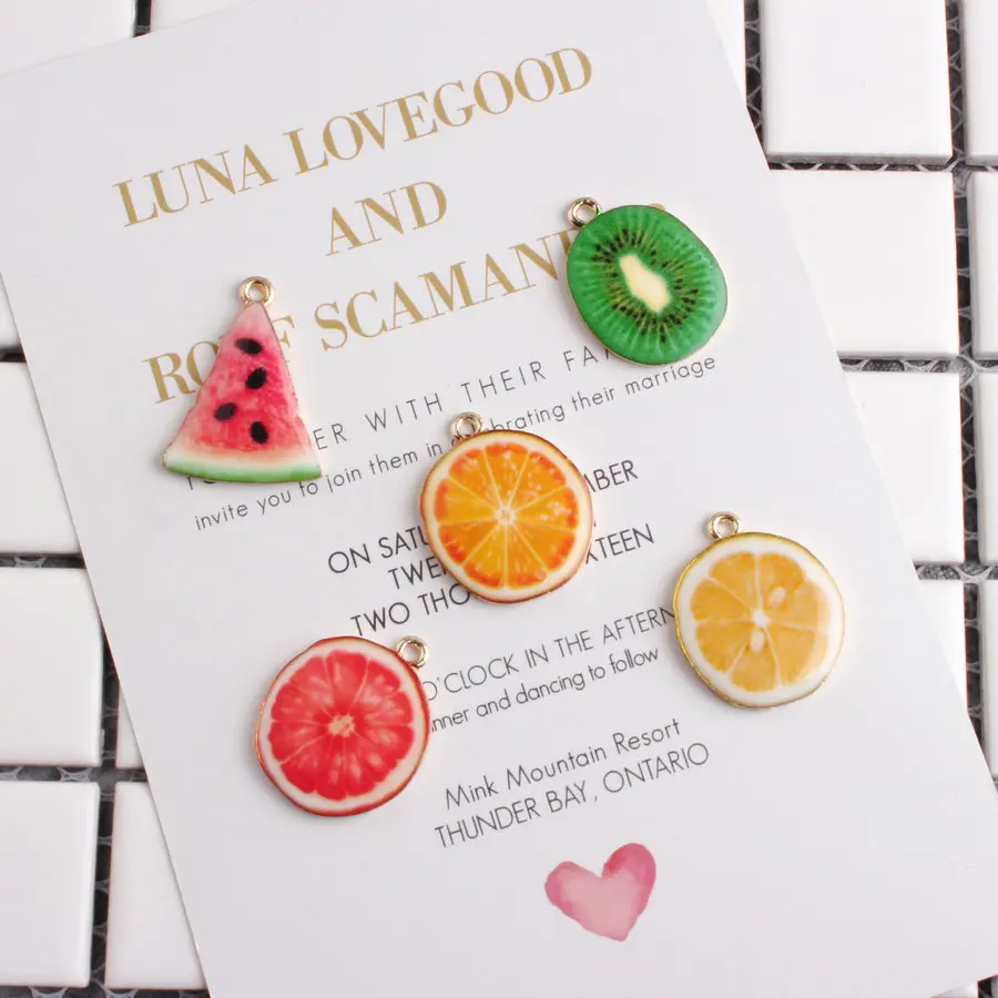 10PCS/Lot Gold Color Plated Enamel Fruit Lemon Orange Charms Pendants for Jewelry Making Bracelet DIY Handmade Craft Charms
10PCS/Lot Gold Color Plated Enamel Fruit Lemon Orange Charms Pendants for Jewelry Making Bracelet DIY Handmade Craft Charms