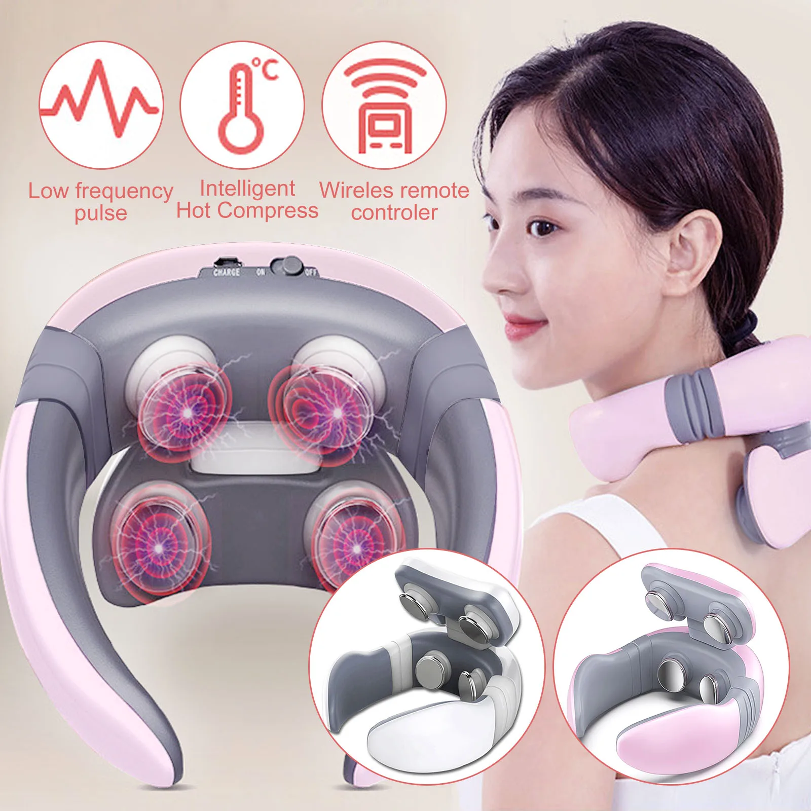 Smart 4DElectric Magnetic Pulse Vibration Shoulder Neck Massager for Pain Relief Cervical Massage with Remote Controlmassage gun
Smart 4DElectric Magnetic Pulse Vibration Shoulder Neck Massager for Pain Relief Cervical Massage with Remote Controlmassage gun