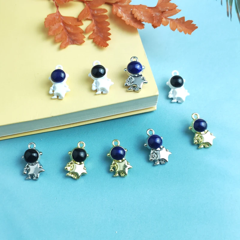JeQue 10Pcs Spaceman Astronaut Charms Diy Findings Kawaii 3D Phone Keychain Bracelets Earring Charms for Jewelry Making Supplies
JeQue 10Pcs Spaceman Astronaut Charms Diy Findings Kawaii 3D Phone Keychain Bracelets Earring Charms for Jewelry Making Supplies