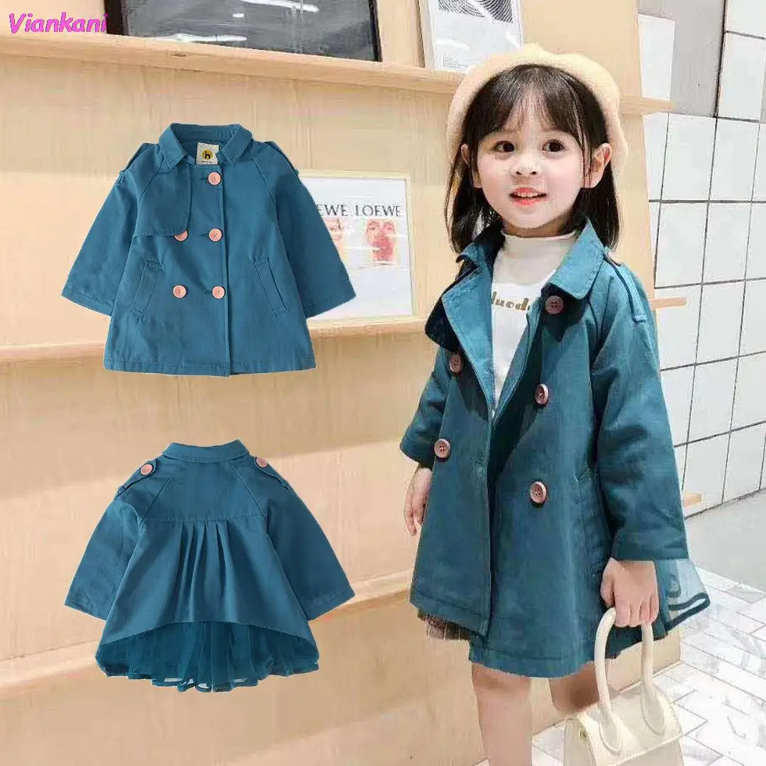 3 Colors 2021 Fashion New Girls Trench Coats Buttons Mesh Elegant Girl Kids Jackets Children Tops Clothes 3 4 5 6 7 8 9 10 Years
3 Colors 2021 Fashion New Girls Trench Coats Buttons Mesh Elegant Girl Kids Jackets Children Tops Clothes 3 4 5 6 7 8 9 10 Years