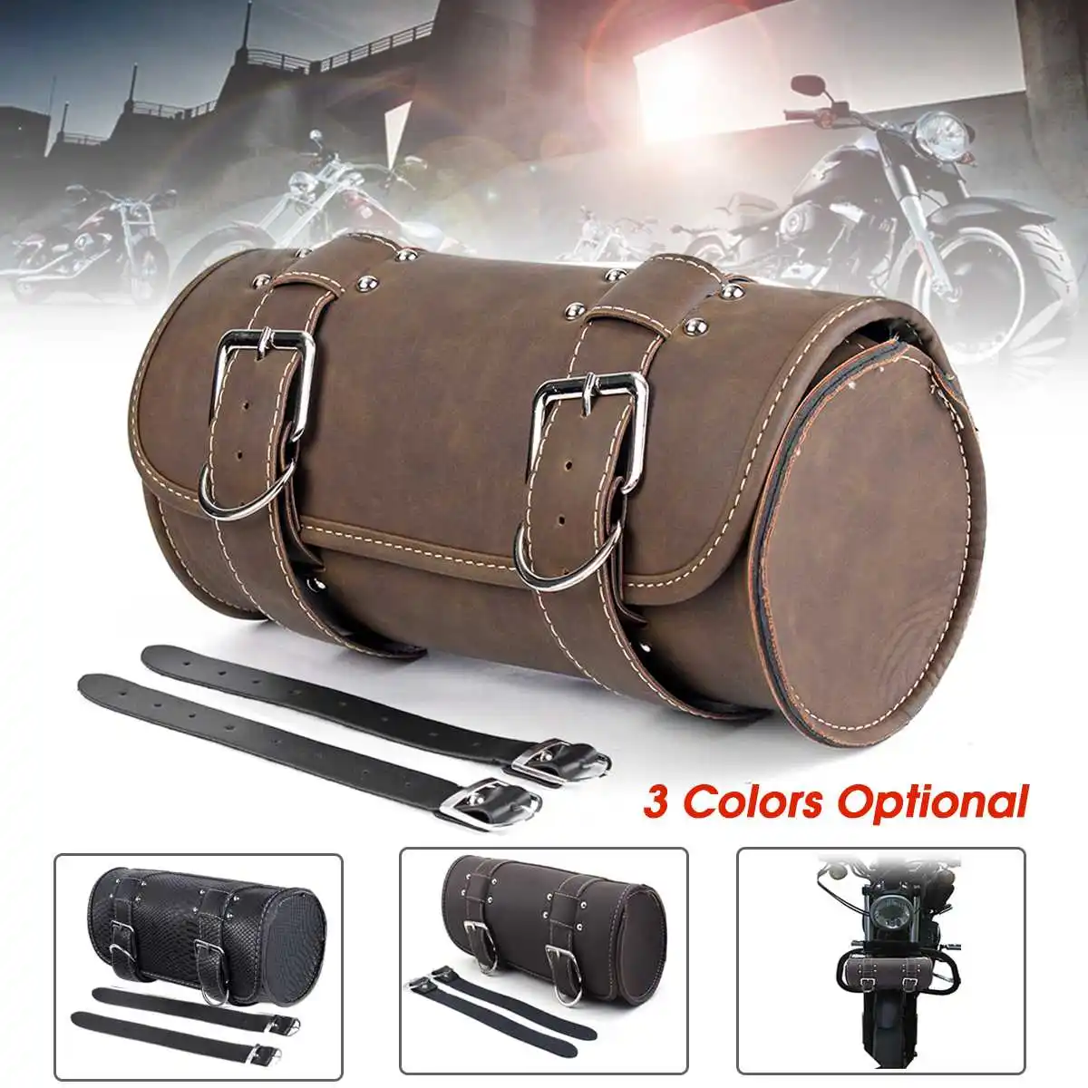 new Universal Motorcycle Saddlebags Leather Storage Luggage Bags Front Tool Pouch For Honda/Yamaha/Suzuki
new Universal Motorcycle Saddlebags Leather Storage Luggage Bags Front Tool Pouch For Honda/Yamaha/Suzuki