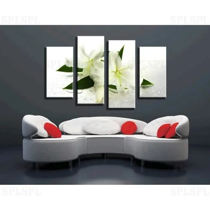 4 panels White flowers Painting Canvas Wall art Art Home decoration Living room Canvas print Modern painting
4 panels White flowers Painting Canvas Wall art Art Home decoration Living room Canvas print Modern painting