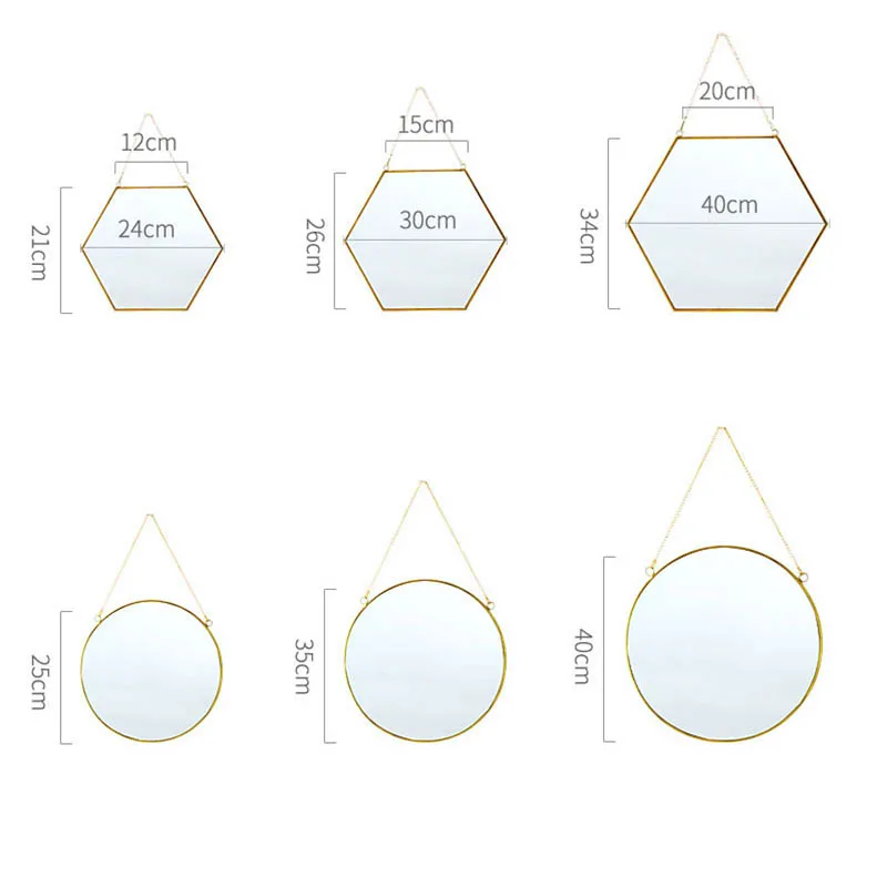 Nordic Golden Decorative Mirrors Fashion Wall Hanging Tassel Handicraft Makeup Mirror Home Decoration Bathroom Accessories 
Nordic Golden Decorative Mirrors Fashion Wall Hanging Tassel Handicraft Makeup Mirror Home Decoration Bathroom Accessories