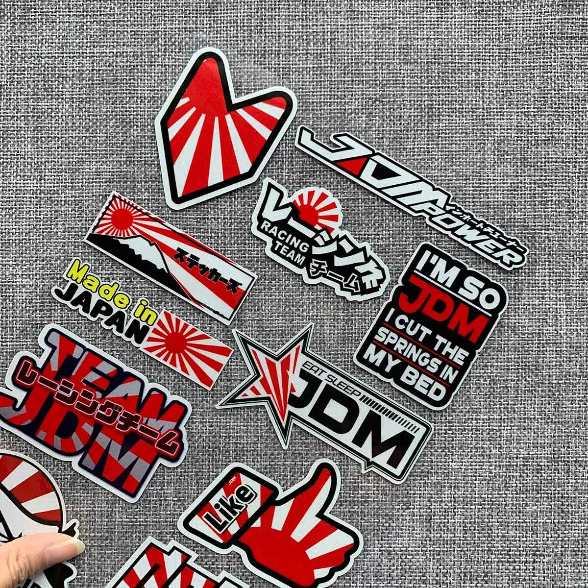 11 PCS Reflective OSAKA JDM Style Car Sticker for Toyota Honda Nissan Mazda Mitsubishi Accessories Motorcycle Decals 18CM x 27CM
11 PCS Reflective OSAKA JDM Style Car Sticker for Toyota Honda Nissan Mazda Mitsubishi Accessories Motorcycle Decals 18CM x 27CM
