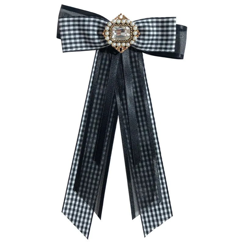 Fashion Women's Bow Tie Brooches Pearl Rhinestone Ribbon Bowtie Girls College Style Uniform Shirt Dress Collars Flower Jewelry
Fashion Women's Bow Tie Brooches Pearl Rhinestone Ribbon Bowtie Girls College Style Uniform Shirt Dress Collars Flower Jewelry