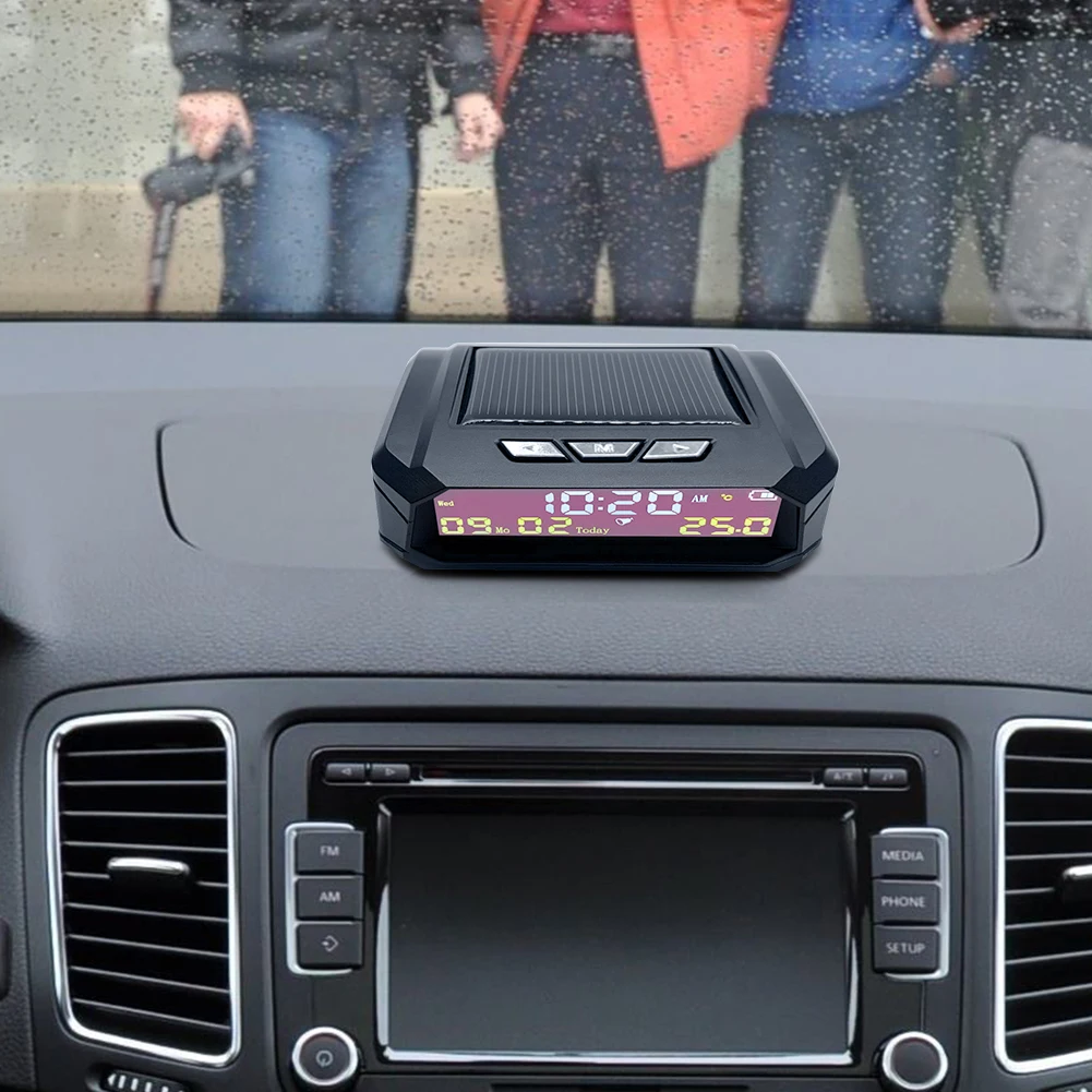 Portable Solar Car Digital Clock with LCD Time Date In-Car Temperature Auto Gauge Panel Meter Display Interior Accessories
Portable Solar Car Digital Clock with LCD Time Date In-Car Temperature Auto Gauge Panel Meter Display Interior Accessories