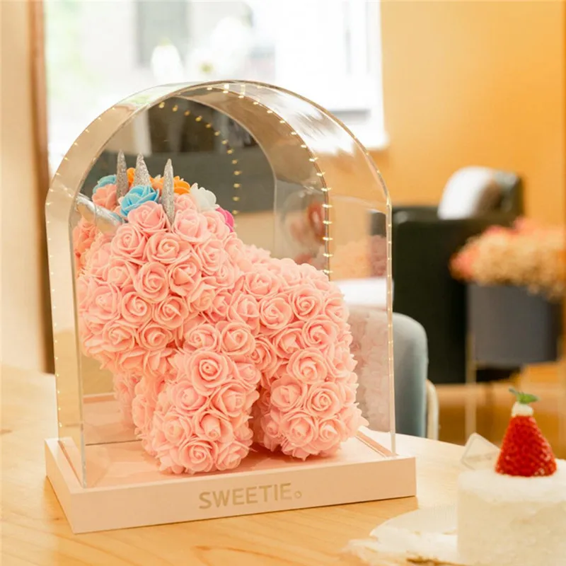 DIY Customized Valentine's Day gift Rose Unicorn Pe Flower Bear Girlfriend Home Christmas Decorations
DIY Customized Valentine's Day gift Rose Unicorn Pe Flower Bear Girlfriend Home Christmas Decorations