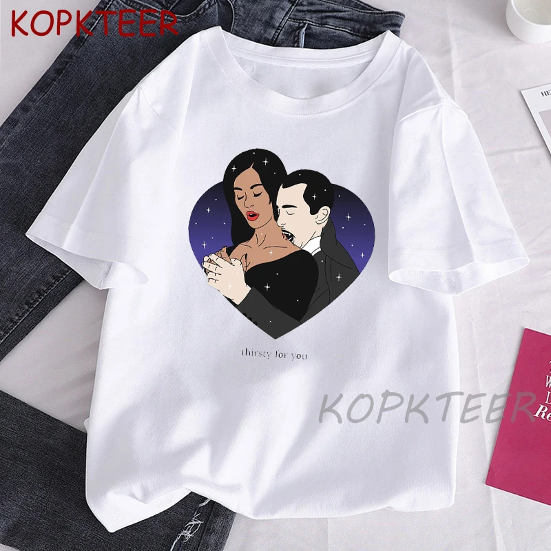 Women Tops THE DEMONS RESPECT ME I have got your soul Print T-shirts Short Sleeve O-Neck T-shirt White Tee Funny Girls Shirt
Women Tops THE DEMONS RESPECT ME I have got your soul Print T-shirts Short Sleeve O-Neck T-shirt White Tee Funny Girls Shirt