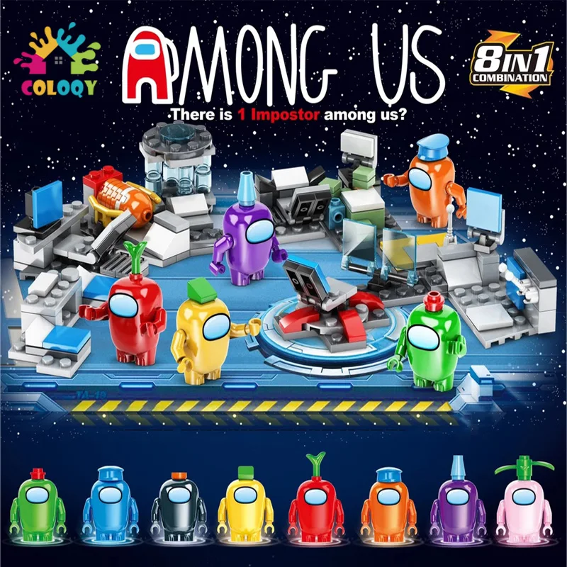 COLOQY Toys Among US Model Building Blocks 8 pcs/lot Mini Figures Bricks Idear Creative DIY Toys For Children as Christmas Gifts
COLOQY Toys Among US Model Building Blocks 8 pcs/lot Mini Figures Bricks Idear Creative DIY Toys For Children as Christmas Gifts