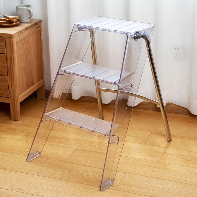 TT Household Folding StepStool Multi-Functional Trestle Ladder Thickened Indoor Climbing Ladder Transparent MobilePortable Three
TT Household Folding StepStool Multi-Functional Trestle Ladder Thickened Indoor Climbing Ladder Transparent MobilePortable Three