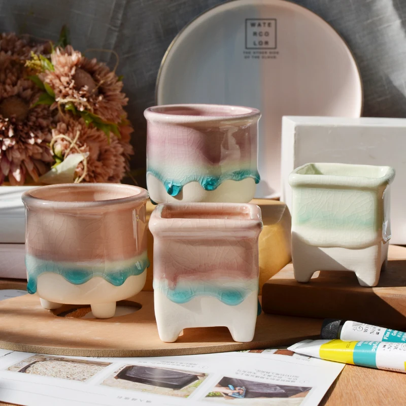 Nordic Glaze ceramic flower pot Creative Mini plant succulent pots macetas de ceramica home decor de fleur balcony decorations
Nordic Glaze ceramic flower pot Creative Mini plant succulent pots macetas de ceramica home decor de fleur balcony decorations