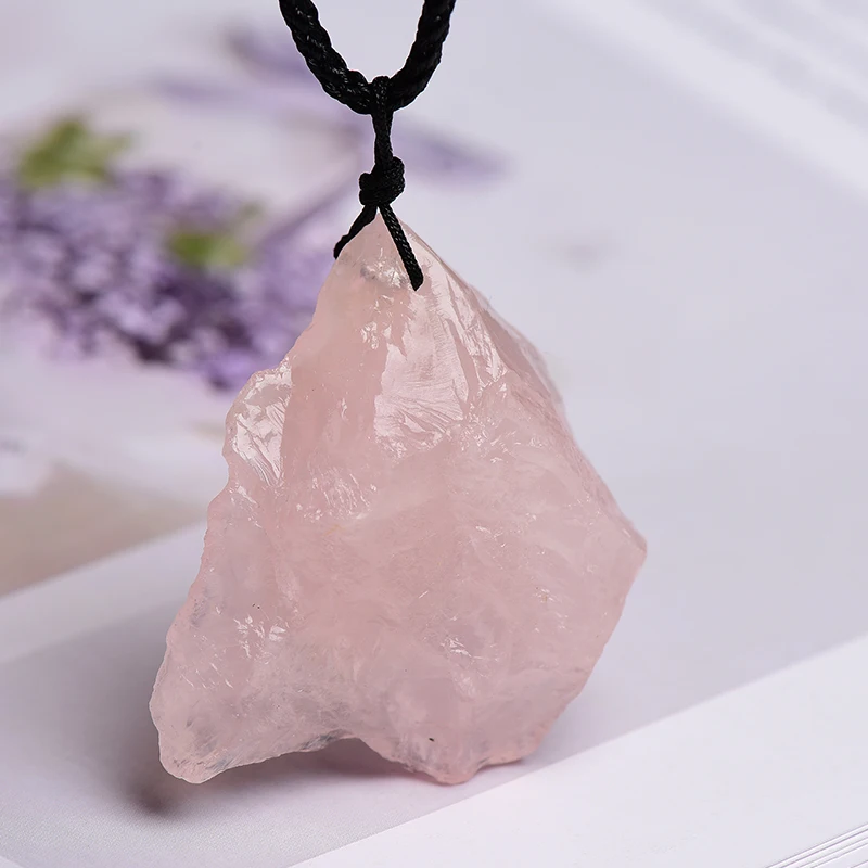 1Piece Natural Rose Quartz Pendant Crystal Original Stone Crystals Healing Stone Rose Quartz Women Mineral Jewelry DIY Gift
1Piece Natural Rose Quartz Pendant Crystal Original Stone Crystals Healing Stone Rose Quartz Women Mineral Jewelry DIY Gift
