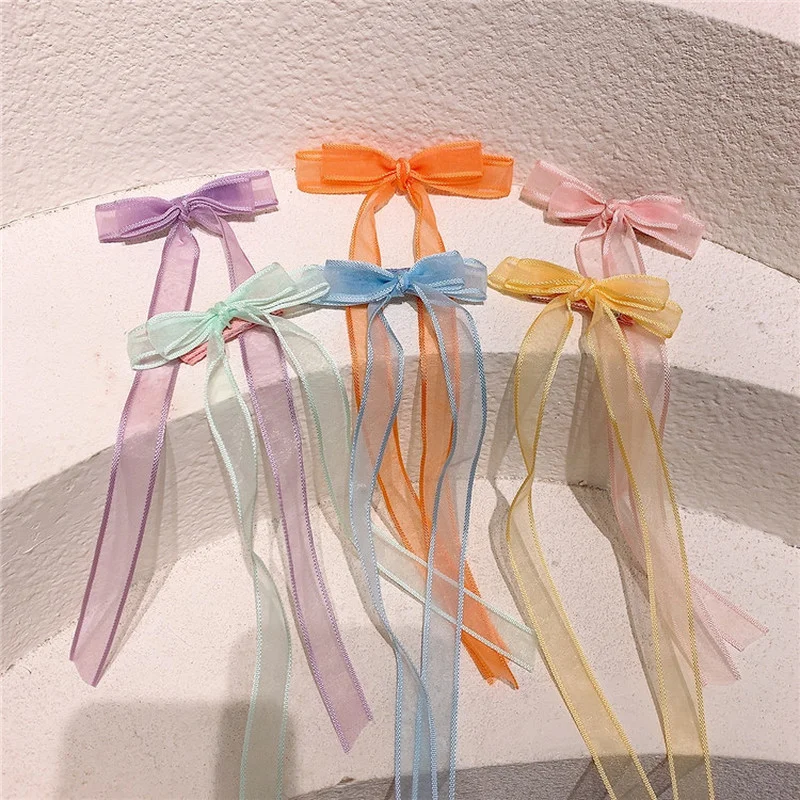 New Korean Fashion Princess Children's Hairpins Sweet Girl Simple Colorful Long Streamer Bow Duckbill Clip Hair Accessories
New Korean Fashion Princess Children's Hairpins Sweet Girl Simple Colorful Long Streamer Bow Duckbill Clip Hair Accessories