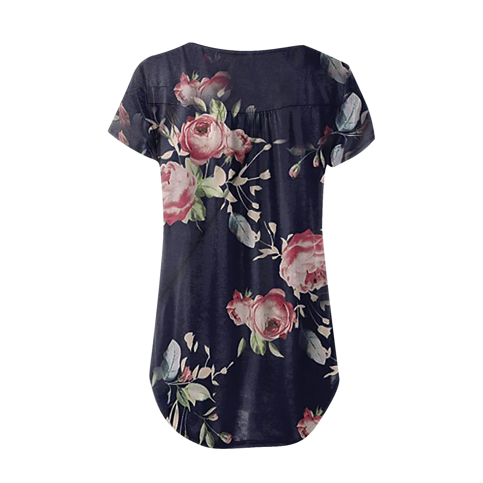 Fashion Floral T-Shirt Sexy Loose tshirt Buttons V-Neck Tops Tee Casual Summer Ladies Female Women Short Sleeve Blusas Pullover
Fashion Floral T-Shirt Sexy Loose tshirt Buttons V-Neck Tops Tee Casual Summer Ladies Female Women Short Sleeve Blusas Pullover