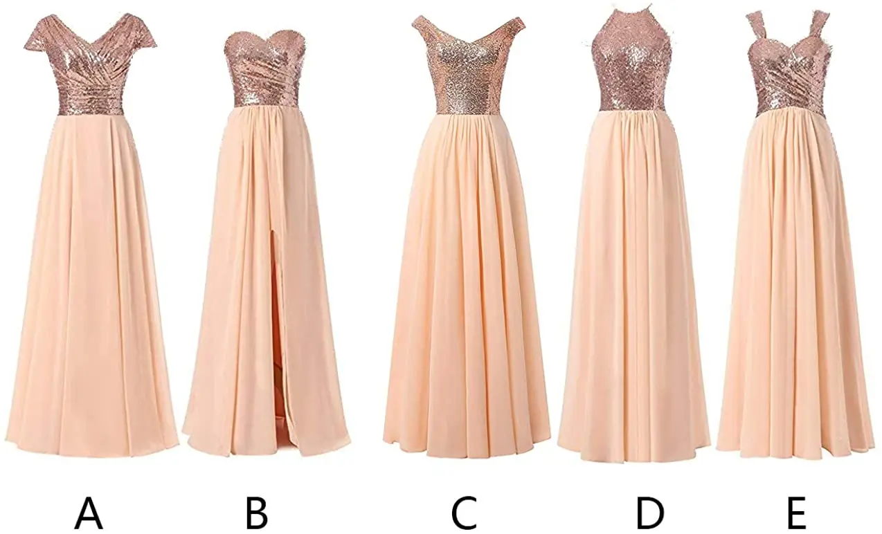 Bridesmaid Dresses Long Prom Evening Dress Sequins Bridesmaid Gowns Wedding Party Prom Dresses with Sparkles
Bridesmaid Dresses Long Prom Evening Dress Sequins Bridesmaid Gowns Wedding Party Prom Dresses with Sparkles