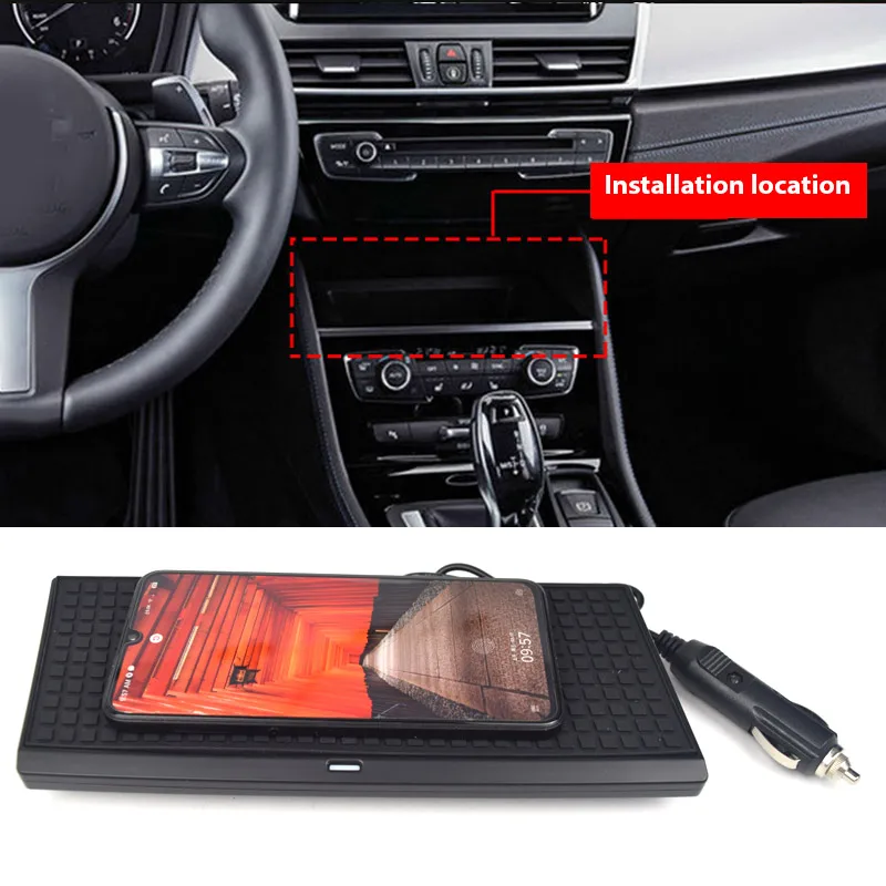 Qi Car Wireless Charger For BMW 2 Series Gran Tourer F46 Accessories Modification 10w Fast Phone Charging Plate 2017 2018 2019
Qi Car Wireless Charger For BMW 2 Series Gran Tourer F46 Accessories Modification 10w Fast Phone Charging Plate 2017 2018 2019