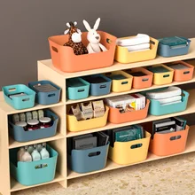 Plastic Desktop Storage Basket Drawer Sundries Toys Organizers Box Household Snacks Makeup Kitchen Seasoning Sorting Container