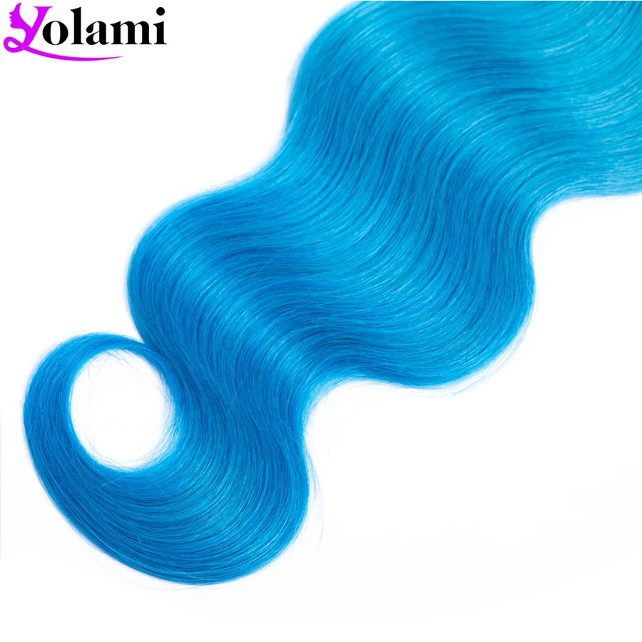 Yolami Peruvian Body Wave Human Hair 3 Bundles Ombre Two Tone Pre Colored 1B Sky Blue 8-24inch Non Remy Human Hair Extensions
Yolami Peruvian Body Wave Human Hair 3 Bundles Ombre Two Tone Pre Colored 1B Sky Blue 8-24inch Non Remy Human Hair Extensions